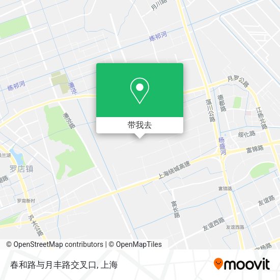 春和路与月丰路交叉口地图