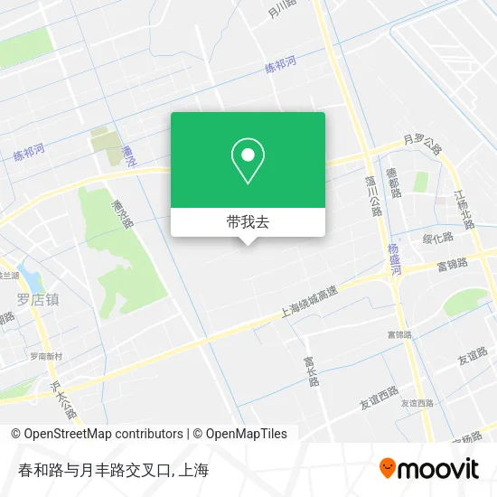 春和路与月丰路交叉口地图