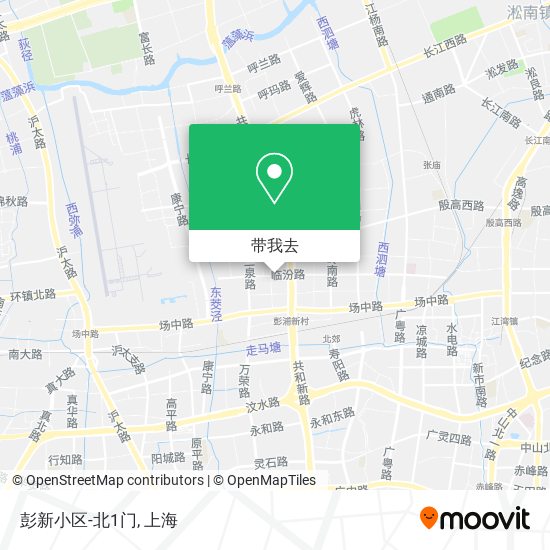 彭新小区-北1门地图