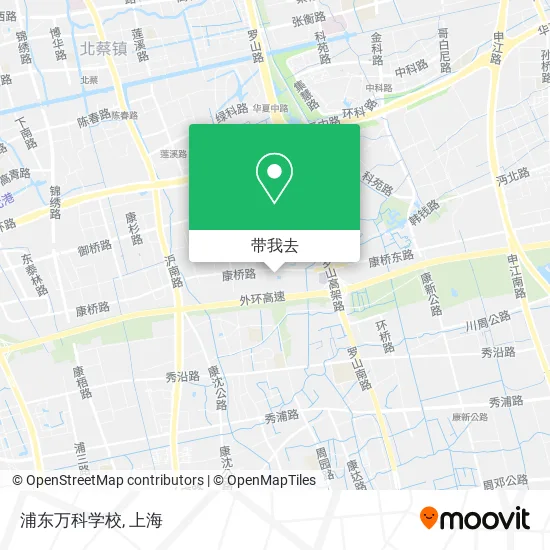 浦东万科学校地图