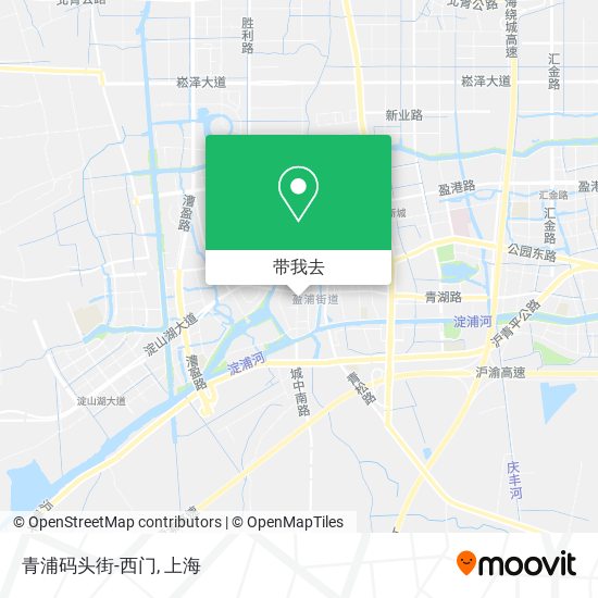 青浦码头街-西门地图