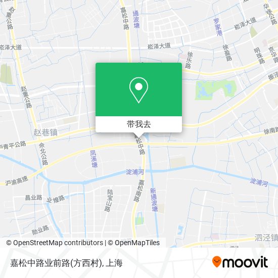 嘉松中路业前路(方西村)地图