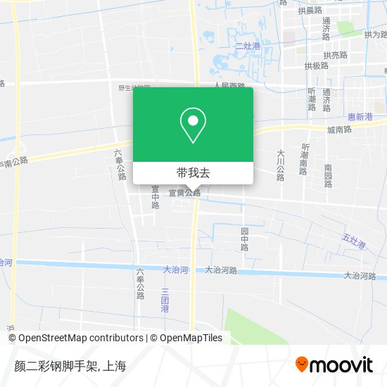 颜二彩钢脚手架地图