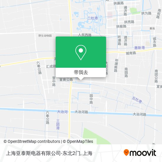 上海亚泰斯电器有限公司-东北2门地图