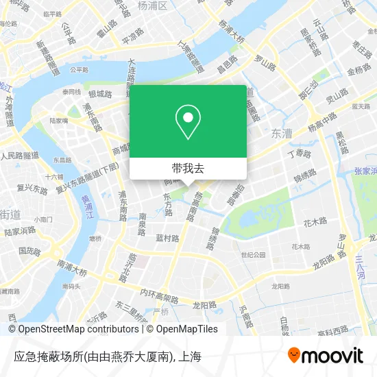 应急掩蔽场所(由由燕乔大厦南)地图