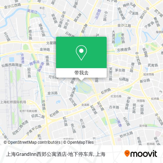 上海GrandInn西郊公寓酒店-地下停车库地图