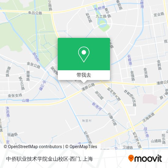 中侨职业技术学院金山校区-西门地图
