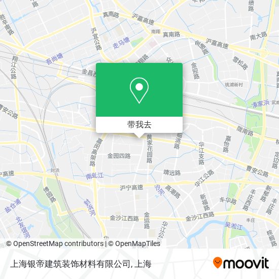 上海银帝建筑装饰材料有限公司地图