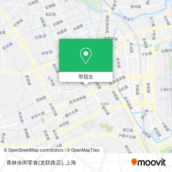 青林休闲零食(龙联路店)地图