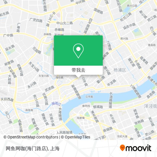 网鱼网咖(海门路店)地图