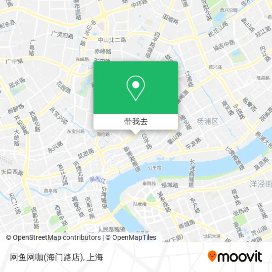 网鱼网咖(海门路店)地图