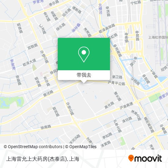 上海雷允上大药房(杰泰店)地图