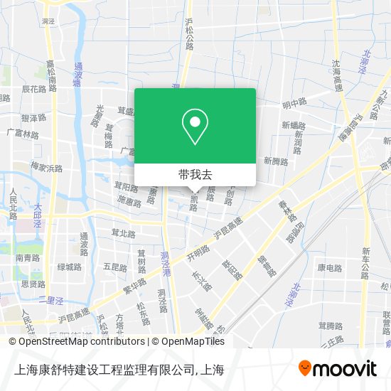 上海康舒特建设工程监理有限公司地图