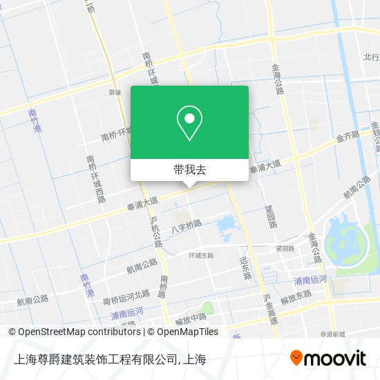 上海尊爵建筑装饰工程有限公司地图