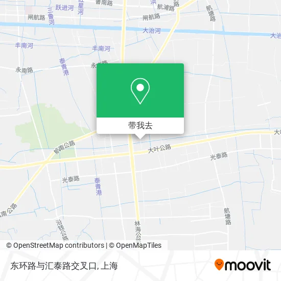 东环路与汇泰路交叉口地图