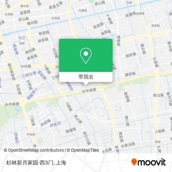 杉林新月家园-西3门地图