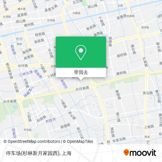 停车场(杉林新月家园西)地图