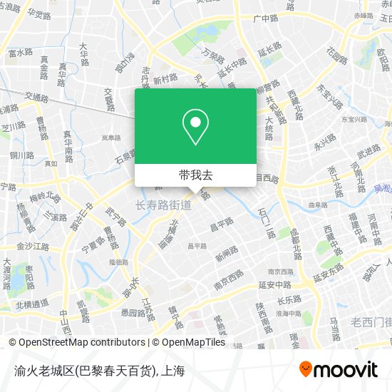 渝火老城区(巴黎春天百货)地图