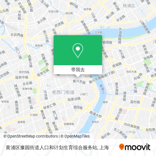 黄浦区豫园街道人口和计划生育综合服务站地图