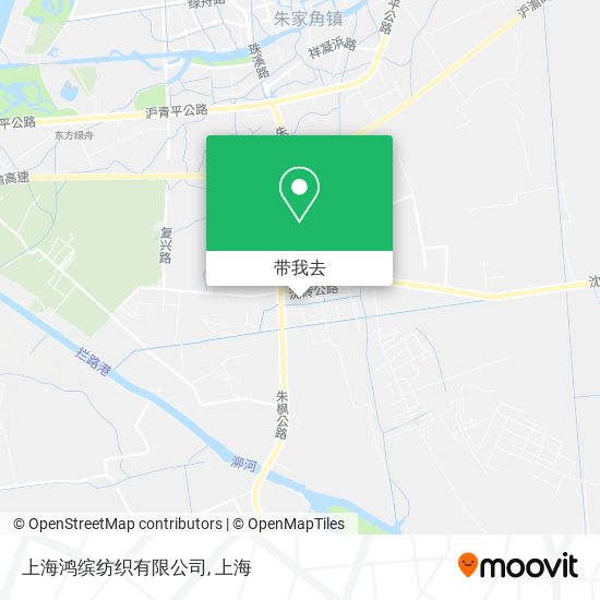 上海鸿缤纺织有限公司地图
