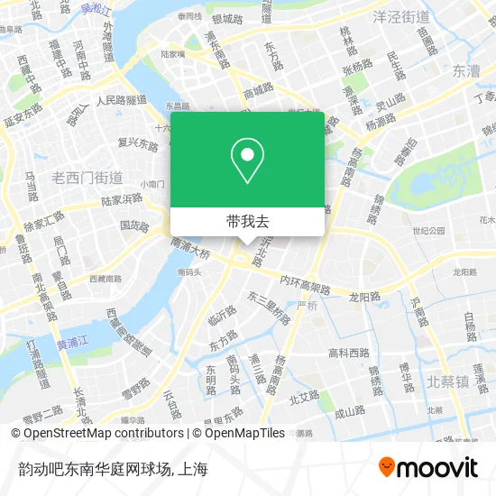 韵动吧东南华庭网球场地图