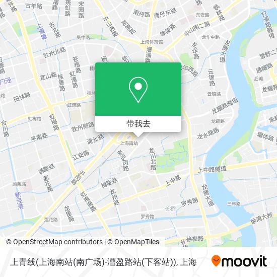 上青线(上海南站(南广场)-漕盈路站(下客站))地图