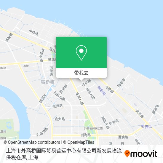 上海市外高桥国际贸易营运中心有限公司新发展物流保税仓库地图
