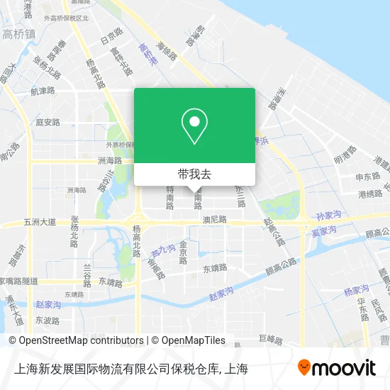上海新发展国际物流有限公司保税仓库地图