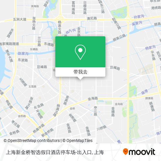 上海新金桥智选假日酒店停车场-出入口地图