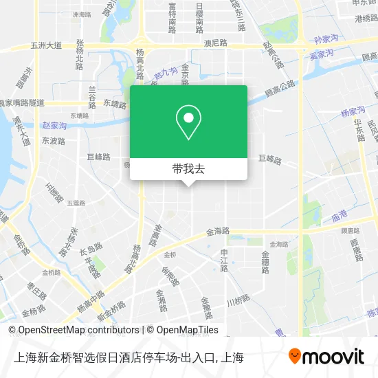 上海新金桥智选假日酒店停车场-出入口地图