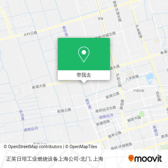 正英日坩工业燃烧设备上海公司-北门地图