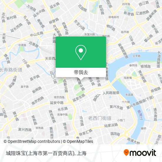 城隍珠宝(上海市第一百货商店)地图