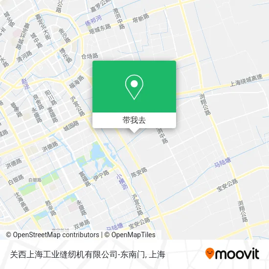 关西上海工业缝纫机有限公司-东南门地图