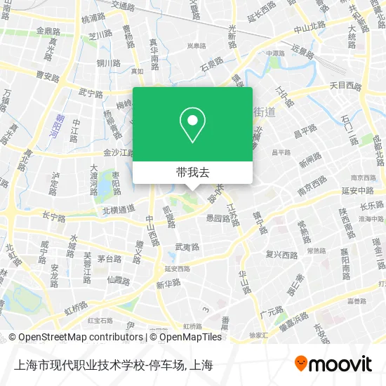 上海市现代职业技术学校-停车场地图