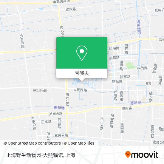 上海野生动物园-大熊猫馆地图