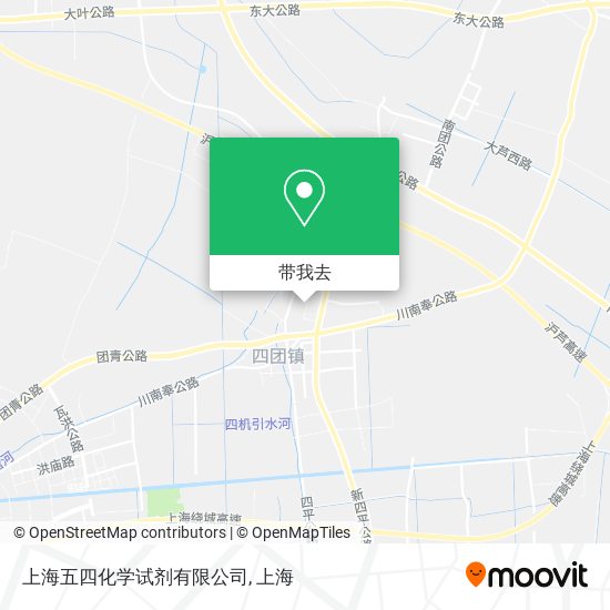 上海五四化学试剂有限公司地图