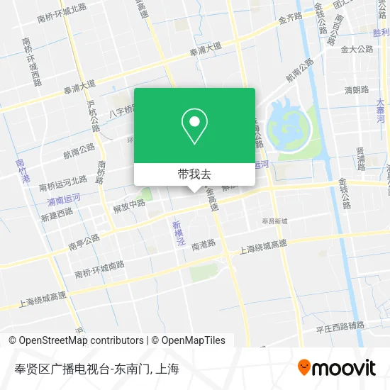 奉贤区广播电视台-东南门地图