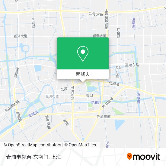 青浦电视台-东南门地图