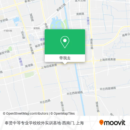 奉贤中等专业学校校外实训基地-西南门地图