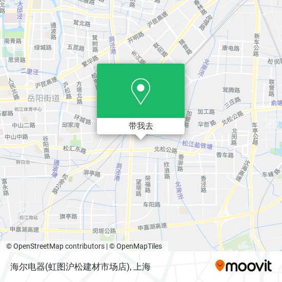 海尔电器(虹图沪松建材市场店)地图