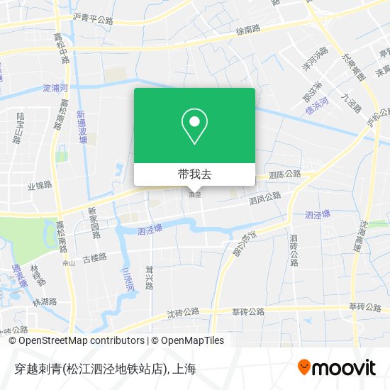 穿越刺青(松江泗泾地铁站店)地图