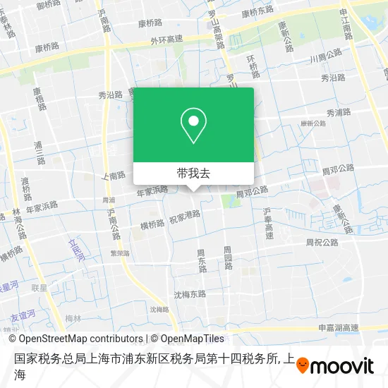 国家税务总局上海市浦东新区税务局第十四税务所地图