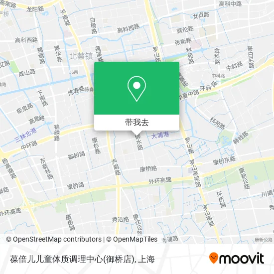 葆倍儿儿童体质调理中心(御桥店)地图