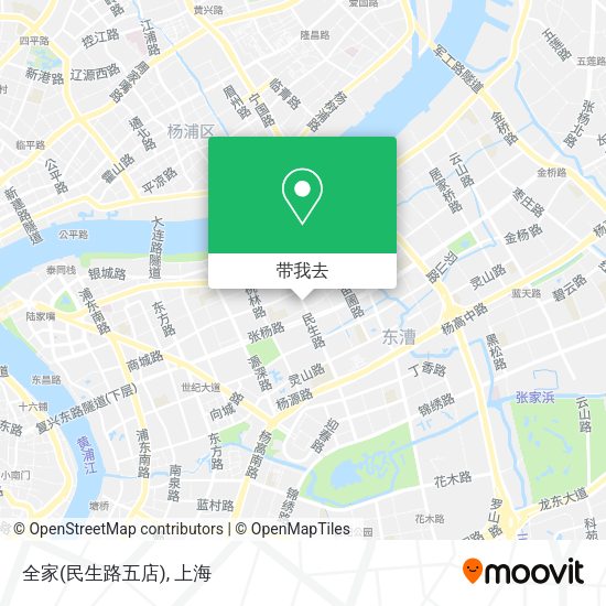 全家(民生路五店)地图