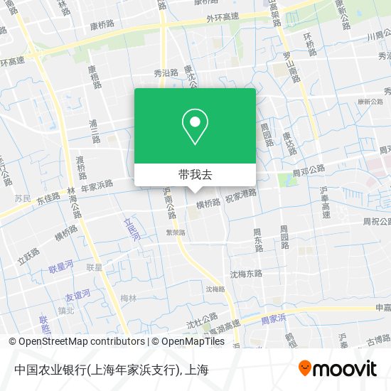 中国农业银行(上海年家浜支行)地图