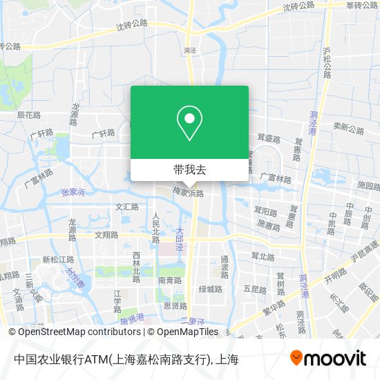 中国农业银行ATM(上海嘉松南路支行)地图