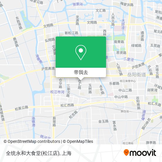 全统永和大食堂(松江店)地图