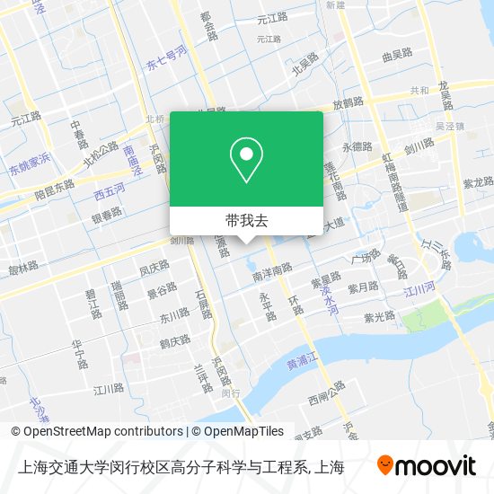 上海交通大学闵行校区高分子科学与工程系地图