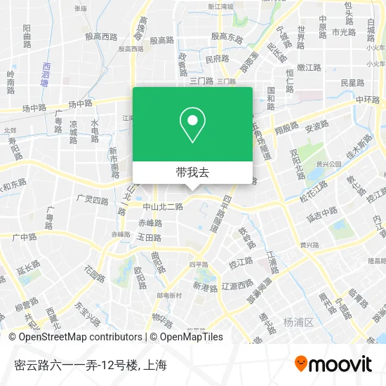 密云路六一一弄-12号楼地图