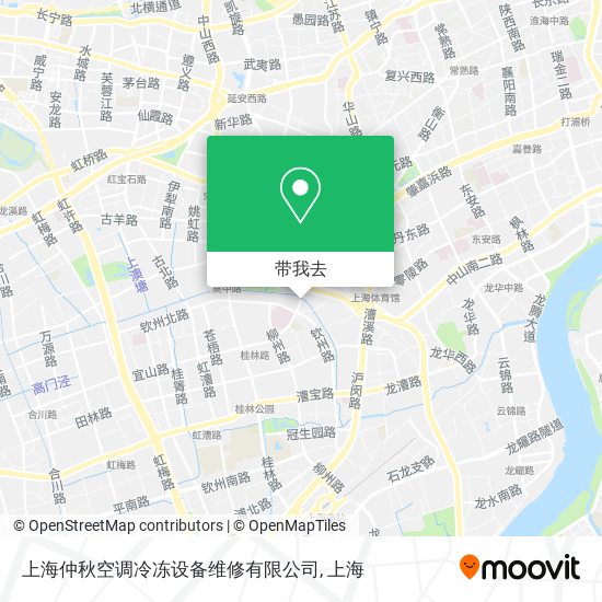 上海仲秋空调冷冻设备维修有限公司地图